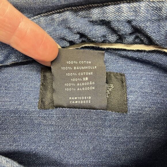 Harley-Davidson Denim Button-Down Shirt Men’s XL Blue Prison Style Workwear - Picture 6 of 13